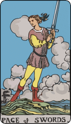 Lính Kiếm, Page of Swords