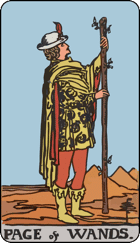 Lính Gậy, Page of Wands