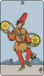Hai Tiền, Two of Pentacles